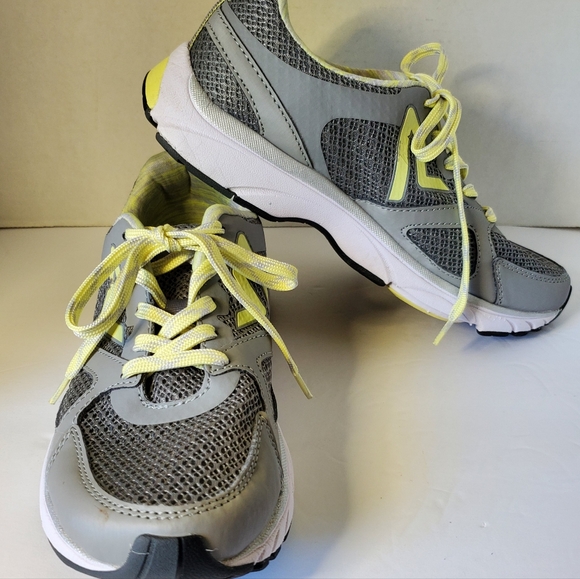 Vionic 335 Satima Sneakers Gray/Yellow Womens Size 7.5 - Picture 2 of 6